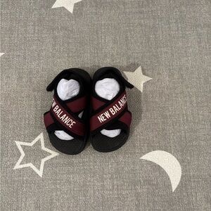 New Balance Kids Sandals - Black and Burgundy